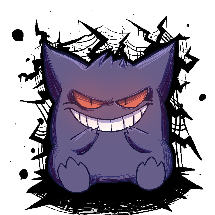 Gengar Used Scary Face! - 9GAG